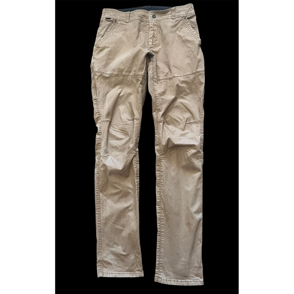 KÜHL Men's Free Generatr Pants 32x36 Khaki Stretch Outdoor Hiking Exoskeleton